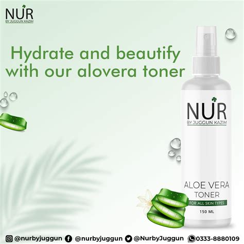 Aloe Vera Toner – Tired of your bad facial skin? Put on a toner to fix – Nur By Juggun