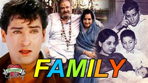 Shammi Kapoor Family With Parents, Wife, Son, Daughter, Brother, Nephew ...