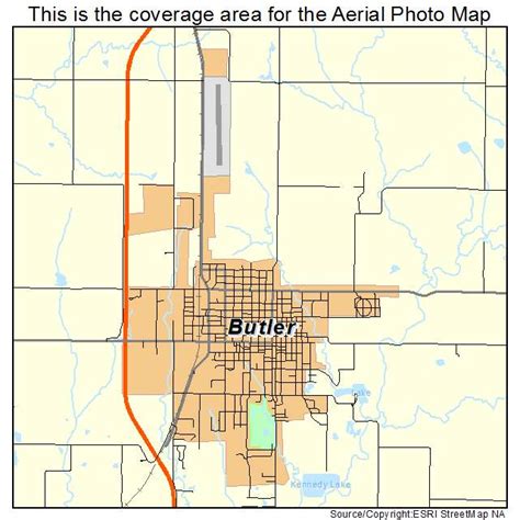 Aerial Photography Map of Butler, MO Missouri