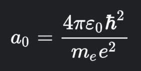 Solved Rewrite the Bohr radius formula in terms of λc and α, | Chegg.com