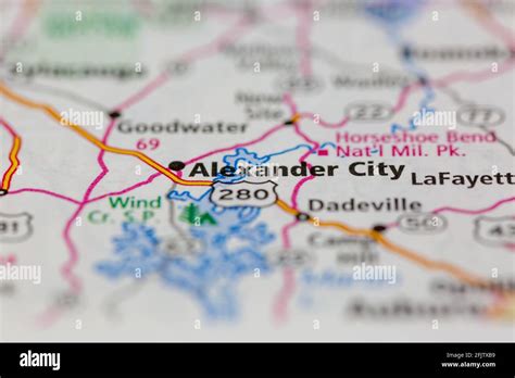 Alexander city alabama map hi-res stock photography and images - Alamy