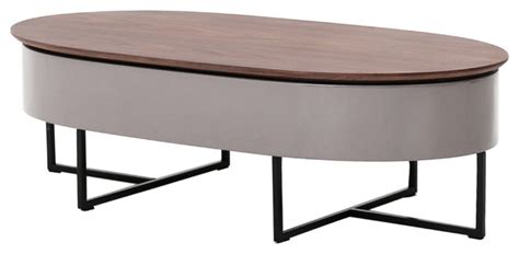 Hansel Lift-Top Oval Coffee Table - Contemporary - Coffee Tables - by HedgeApple