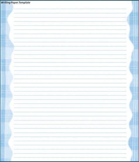 Writing Paper Template | Free Word Templates