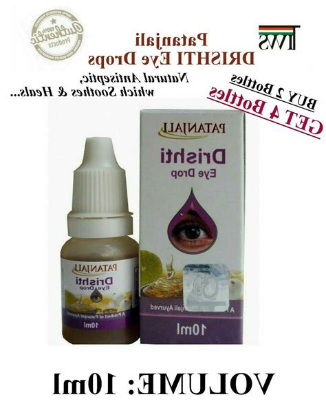 Patanjali Drishti Eye Drops Herbal Natural Ayurvedic 10ml/0.3oz