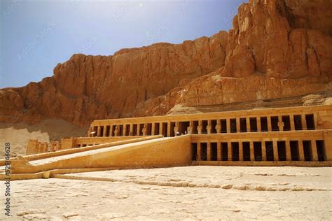 Mortuary Temple of Hatshepsut Stock Photo | Adobe Stock