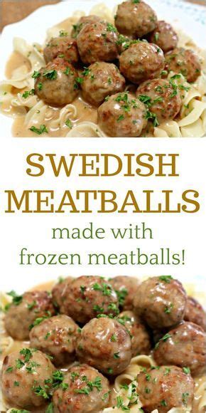 Frozen Meatball Recipes, Swedish Meatball Recipes, Swedish Meatballs Crockpot, Sweedish ...