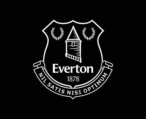 Everton Club Logo White Symbol Premier League Football Abstract Design ...