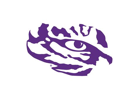 LSU Tigers Eye of the Tiger Logo - Transfer Decal Wall Decal | Shop Fathead® for Wall Art Décor