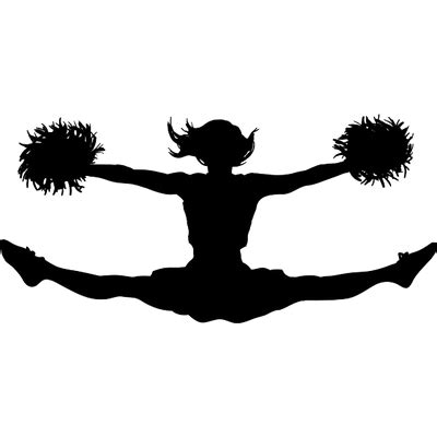 Cheerleading Silhouette Clip Art at GetDrawings | Free download