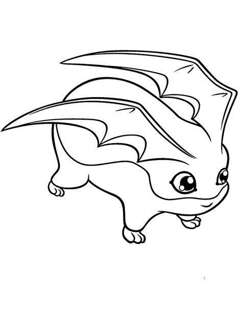 Målarbild Patamon från Digimon - Skiv ut gratis på malarbilder.se