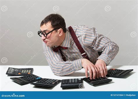 Funny Accountant Stock Photo - Image: 52141064