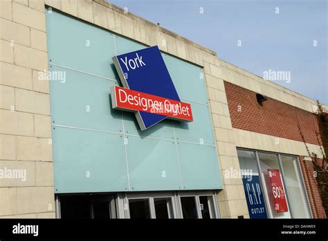 York Designer Outlet entrance York UK Stock Photo - Alamy