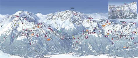 La Plagne and Les Arcs ski map