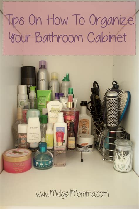 How To Organize Bathroom Cabinet