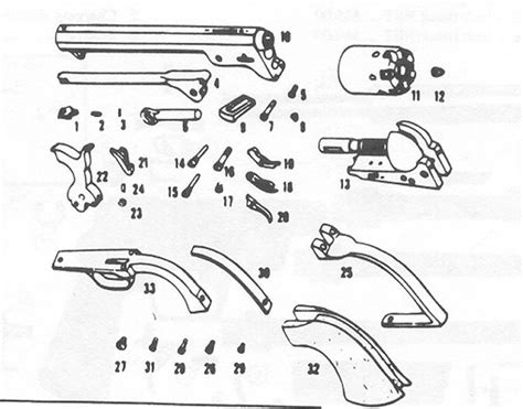 CAP AND BALL PISTROL PARTS; Bob's Gun Shop. MILLIONS of Gun Parts! Po Box 200 Royal Ar 71968 ...