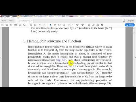 48 - hemoprotein hemoglobin structure (1) - YouTube