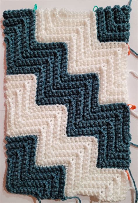 Diagonal ripple lapghan free crochet blanket pattern – Artofit