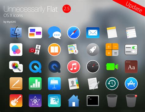 Unnecessarily Flat v2.5 - icon set by thy4205 on DeviantArt