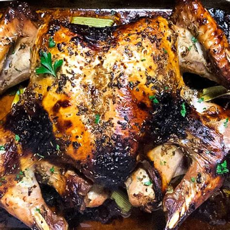 Herb-Roasted Spatchcock Turkey Recipe - A Sprinkling of Cayenne