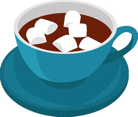 Cup of cocoa, illustration, vector on white background 13724399 Vector Art at Vecteezy