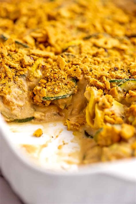 Vegan Squash Casserole - Bites of Wellness