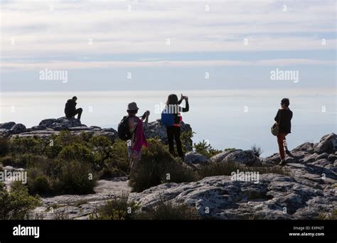 The top of Table Mountain , Cape Town Stock Photo - Alamy