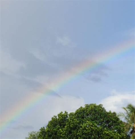 Gambar Langit Ada Pelangi : Pelangi merupakan sebuah fenomena alam yang menampilkan bias warna ...