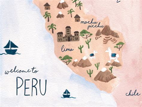 Peru Map by Sabina Fenn on Dribbble