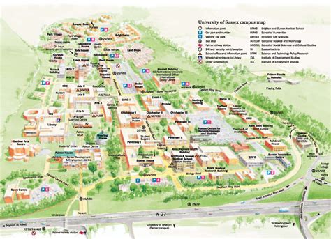 University of Sussex Campus Map - Falmer England • mappery