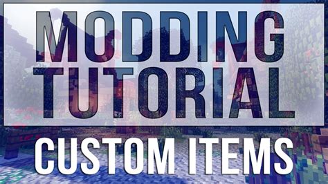 Minecraft 1.8: Modding Tutorial - Episode 3 - Custom Items! - YouTube