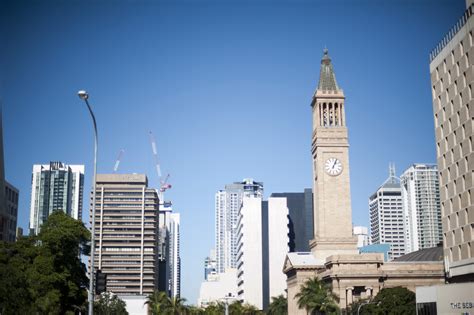 Photo of Brisbane Clock Tower on the City Hall | Free Australian Stock Images