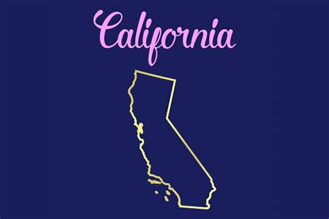California Outline SVG