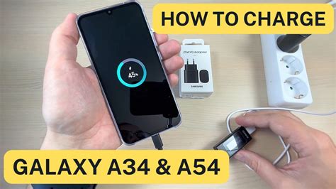 How to CHARGE Samsung Galaxy A34 & A54 - YouTube