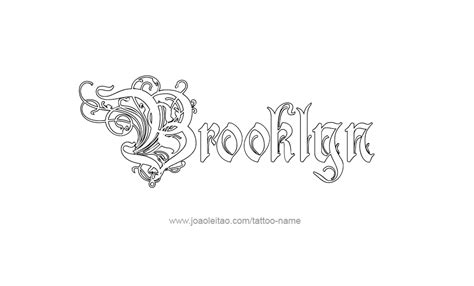 Brooklyn Name Tattoo Designs