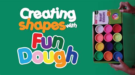 Creating Shapes with Fun Dough | Colourful Play Dough Shapes - YouTube