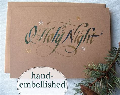 Stunning Calligraphy Christmas Card