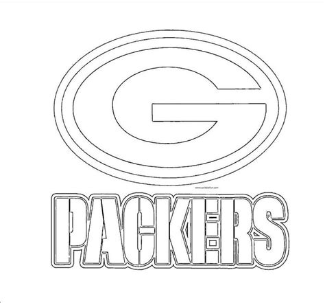 Green Bay Packers Logo Coloring Page