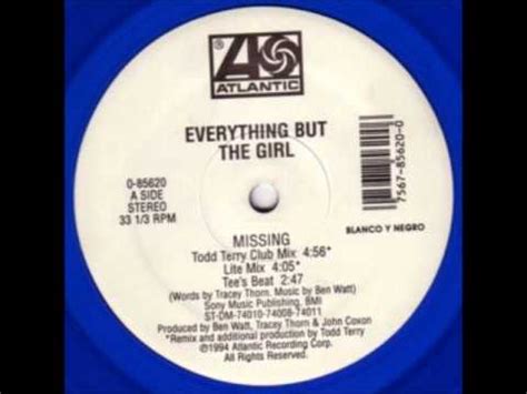 Missing (Todd Terry club mix) - Everything But The Girl 1996 - YouTube