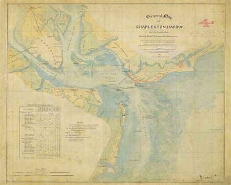 General Map of Charleston Harbor, 1865 – Lowcountry Sketches