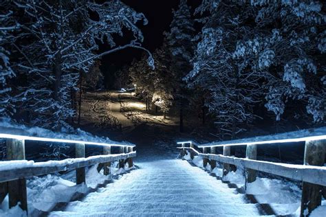 30+ Awesome Snowy Night Photography Ideas | Ночь, Пейзажи, Разное