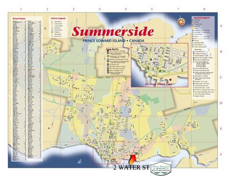 Summerside Tourist Map - Summerside Prince Edward Island • mappery