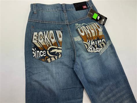 Ecko Unltd jeans blue vintage baggy pants deadstock 90s | Etsy