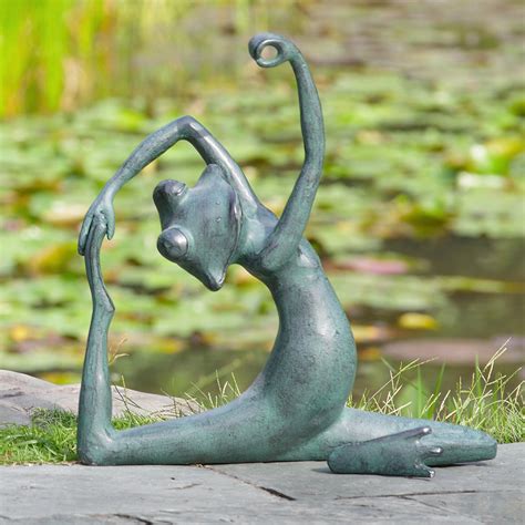 Limber Yoga Frog Garden Sculpture, SPI-San-Pacific-International-All-Products, 34549 ...