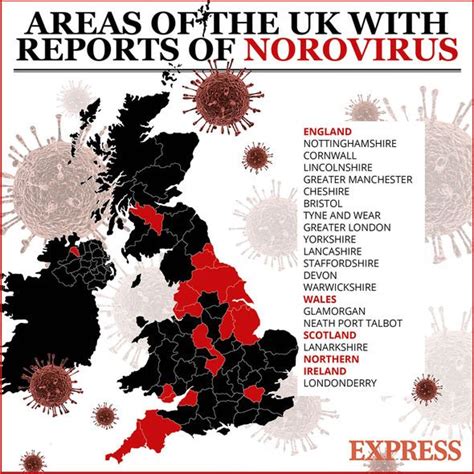 Norovirus outbreak: Where has the virus spread in the UK? Symptoms to watch out for | Express.co.uk