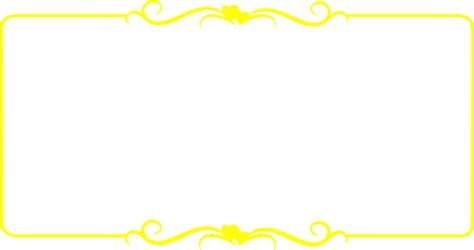 Yellow Border Frame PNG Transparent Picture | PNG Mart