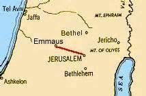 Map of Jerusalem To Emmaus | Origami