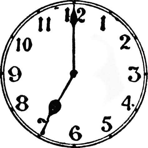 7 O'clock | ClipArt ETC