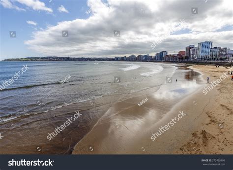 Panoramic View Gijon Beaches Cantabrian Sea Stock Photo 272465795 | Shutterstock