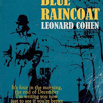 "Leonard Cohen Famous Blue Raincoat" Poster for Sale by G. Holland | Redbubble