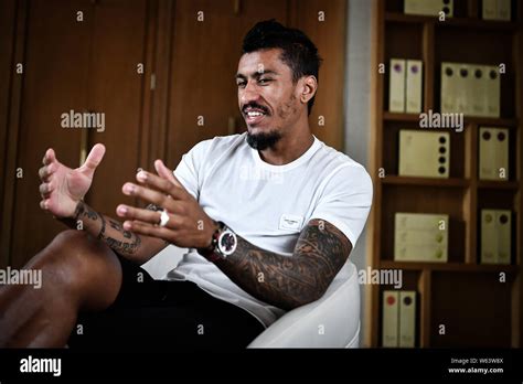 Brazilian football player Paulinho of Guangzhou Evergrande Taobao ...